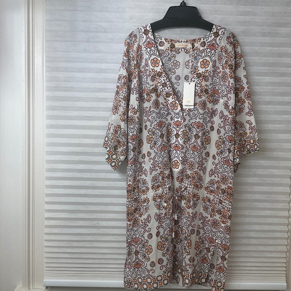 Tory Burch Hicks Garden Beach tunic size S - Picture 1 of 3